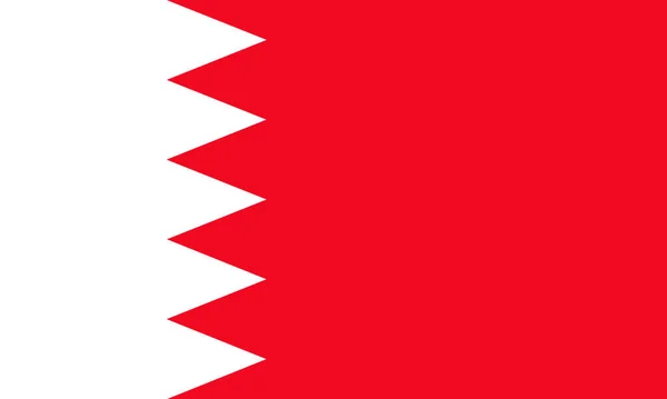 공식적으로 아시아 지역에 위치한 바레인 왕국으로 알려진 레인의 국기의 — 스톡 사진