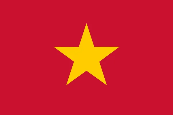 官方名称为越南社会主义共和国的越南国旗图例 有复制空间 — 图库照片