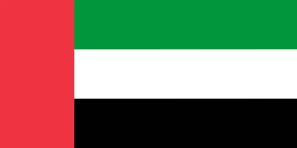 附有复制空间的阿拉伯联合酋长国官方国旗图解 — 图库照片