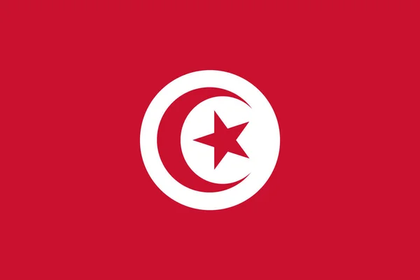 Ілюстрація Прапора Тунісу Офіційно Відомого Туніська Республіка Копіювальним Простором — стокове фото