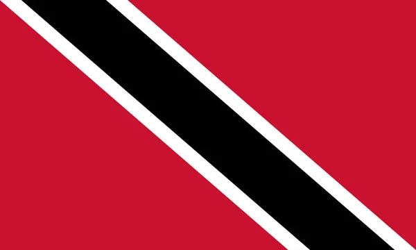 트리니다드 토바고의 국기에 공식적으로 복제품 트리니다드 토바고 공화국으로 알려져 — 스톡 사진