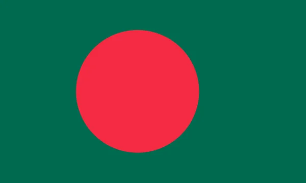 Ilustrace Vlajky Bangladéše Oficiálně Známé Jako Bangladéšská Lidová Republika Kopírovacím — Stock fotografie