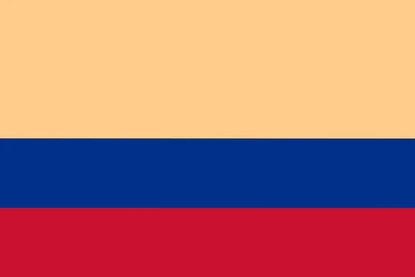 Εικονογράφηση Της Σημαίας Της Κολομβίας Επίσημα Γνωστής Δημοκρατία Της Κολομβίας — Φωτογραφία Αρχείου