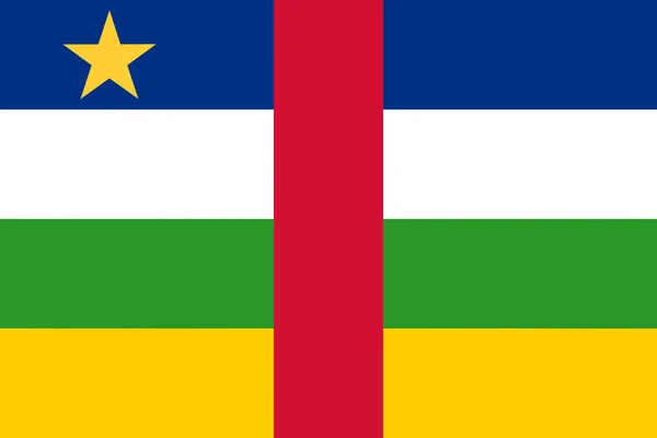 Иллюстрация Флага Центральноафриканской Республики Копировальным Пространством — стоковое фото