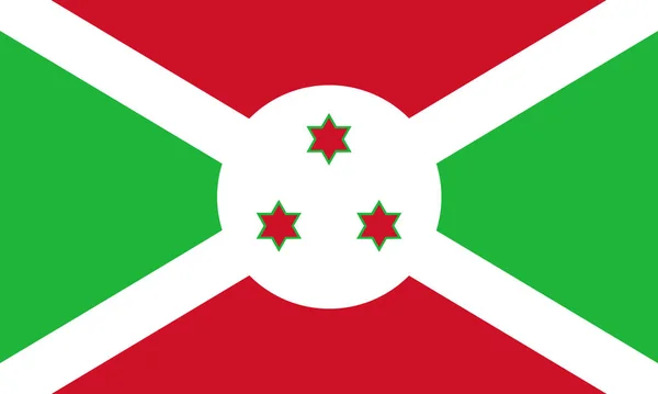 공식적으로 부룬디 공화국으로 알려진 부룬디의 깃발을 — 스톡 사진