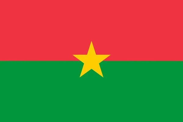 Illustration Flag Burkina Faso Copy Space — Stock Photo, Image
