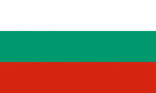 保加利亚国旗图例 正式名称为保加利亚共和国 有复制空间 — 图库照片