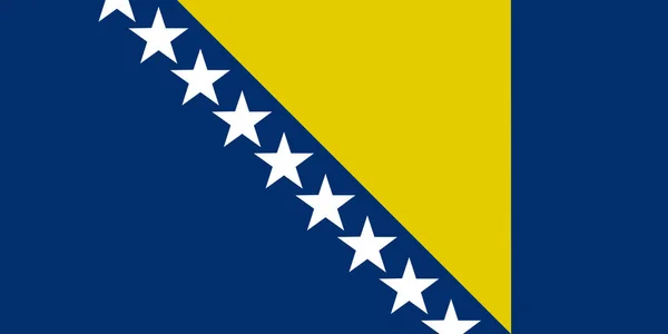Иллюстрация Флага Боснии Герцеговины Копировальным Пространством — стоковое фото