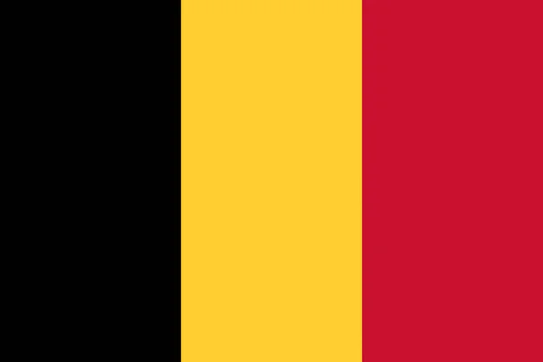 Uma Ilustração Bandeira Bélgica Oficialmente Conhecido Como Reino Bélgica Com — Fotografia de Stock