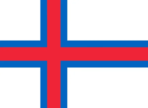 Illustration Flag Faroe Islands Copy Space — Stock Photo, Image