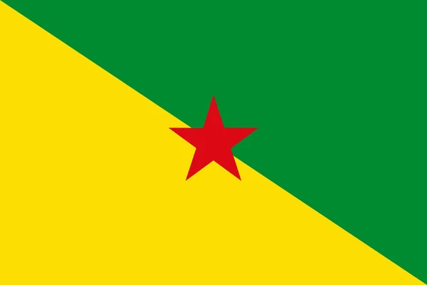 法属圭亚那国旗图例 正式名称为圭亚那 有复制空间 — 图库照片