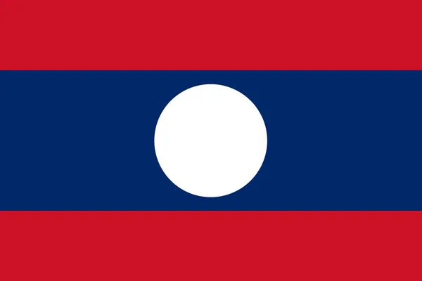Μια Απεικόνιση Της Σημαίας Του Λάος Επίσημα Γνωστή Λαϊκή Δημοκρατία — Φωτογραφία Αρχείου