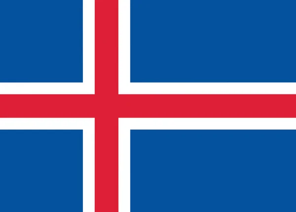 Obrázek Vlajky Islandu Kopírovacím Prostorem — Stock fotografie