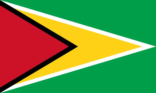 Una Ilustración Bandera Guyana Conocida Oficialmente Como República Cooperativa Guyana —  Fotos de Stock