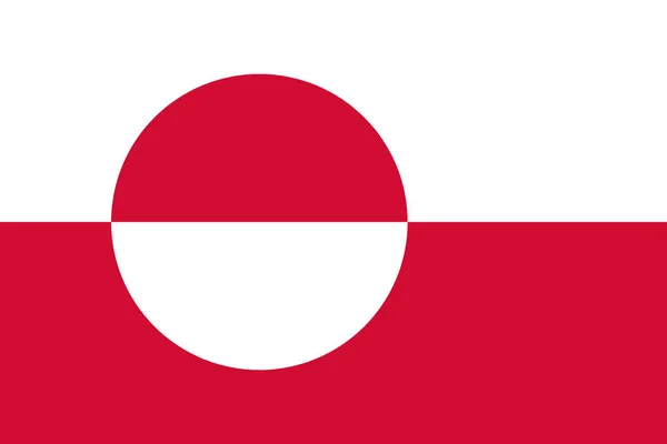 Eine Illustration Der Grönländischen Flagge Mit Kopierraum — Stockfoto