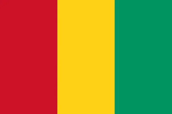 Ілюстрація Прапора Гвінеї Офіційно Відомої Республіка Гвінея Копіювальним Простором — стокове фото