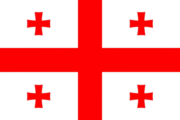 Ilustracja Flagi Gruzji Przestrzenią Kopiującą — Zdjęcie stockowe