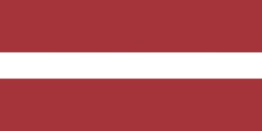 An illustration of the official flag of Latvia also known as the Republic of Latvia with copy space clipart
