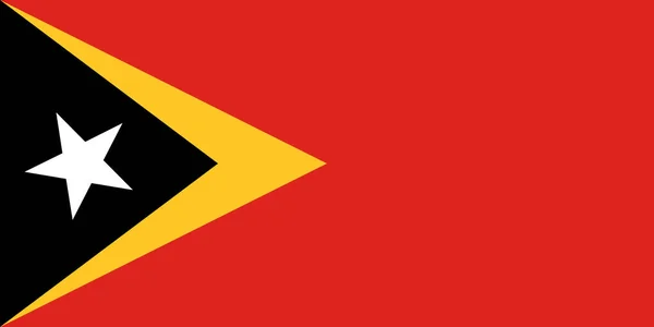Uma Ilustração Bandeira Timor Leste Oficialmente Conhecida Como República Demorática — Fotografia de Stock