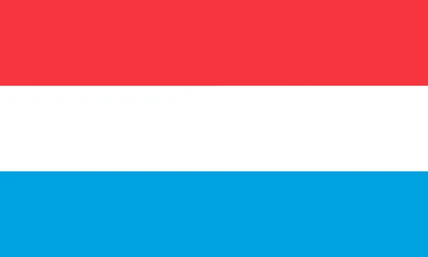 Illustrazione Della Bandiera Lussemburghese Ufficialmente Conosciuta Come Granducato Del Lussemburgo — Foto Stock