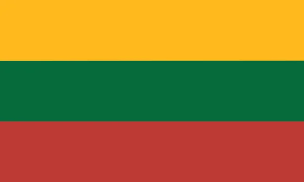 공식적으로 리투아니아 공화국으로 알려진 리투아니아의 국기를 — 스톡 사진