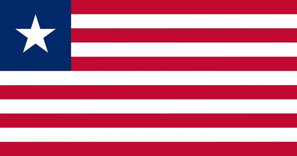 Ilustracja Flagi Liberii Oficjalnie Znanej Jako Republika Liberii Przestrzenią Kopiowania — Zdjęcie stockowe
