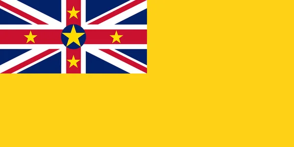 Egy Illusztráció Zászló Niue Fénymásolási Hely — Stock Fotó