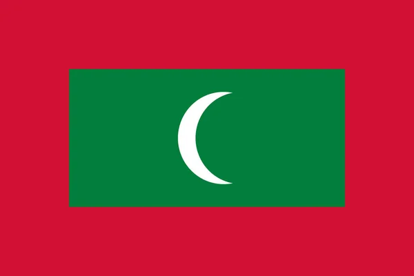 モルジブ共和国として公式に知られているモルディブの国旗のイラスト — ストック写真