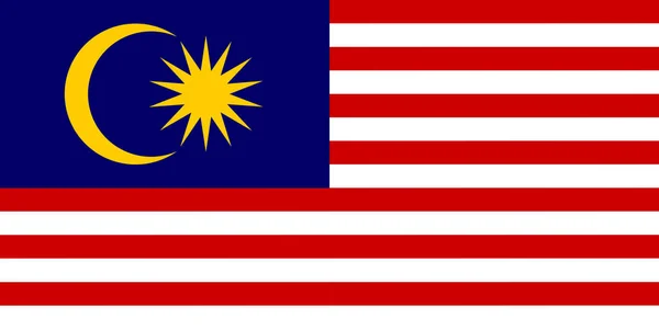 コピースペースとマレーシアの旗のイラスト — ストック写真