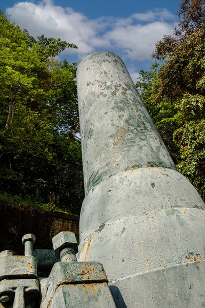 Ruiny Artylerii Battery Way Działa Moździerzowe Wystawione Wyspie Corregidor Filipinach — Zdjęcie stockowe