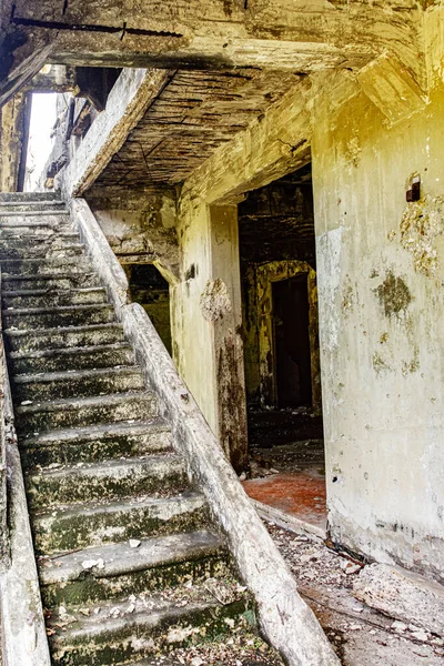 Ruins Mile Long Barracks Corregidor Island Philippines Corregidor Island Guarded — Stock Photo, Image
