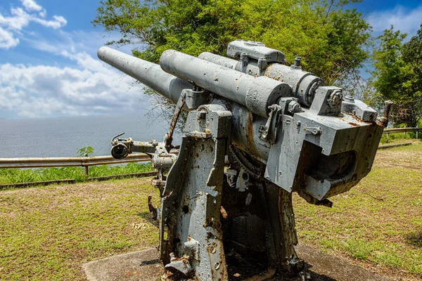 Las Ruinas Del Artilly Jardín Japonés Paz Exhibido Isla Corregidor — Foto de Stock