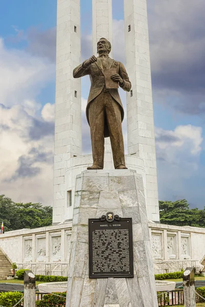 Quezon Memorial Hyllning Till Manuel Quezon President Filippinerna Ww2 Manila — Stockfoto