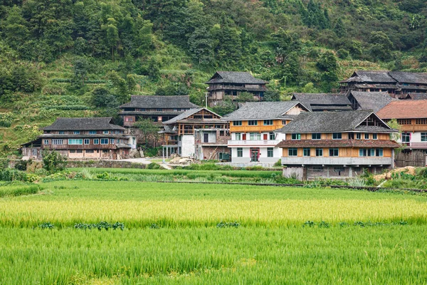 Architecture Ancienne Traditionnelle Village Dans Sud Est Chine Montrant Des — Photo