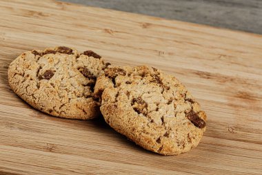 Fotokopi alanı olan lezzetli çikolatalı kurabiyeler.