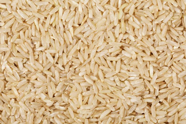 Flat Lay Close Delicious Healthy Brown Rice Copy Space — Stock Photo, Image