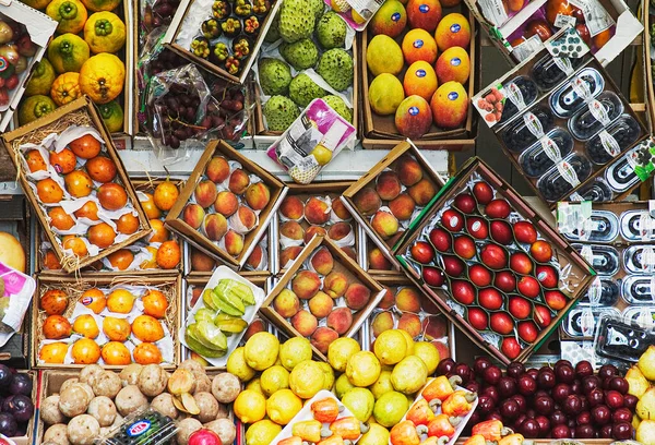 Frutas Hortaliças Para Venda Mercado Rua Rio Janeiro Brasil América — Fotografia de Stock