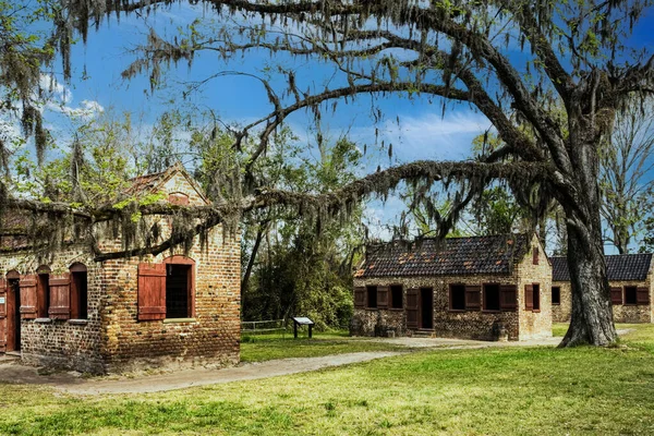 Slave Cabins Boone Hall Plantation Charleston Jižní Karolína Usa Severní — Stock fotografie