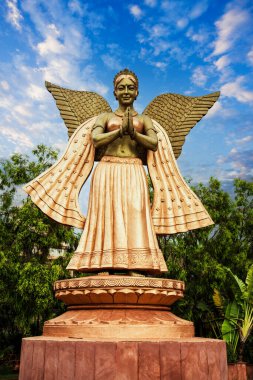 Delhi, Hindistan ve Güney Asya 'daki Hindu tanrılarından birinin heykeli.