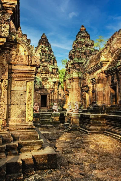 Banteay Srey 10Th Century Cambodian Temple Dedicated Hindu God Shiva — Stock Photo, Image