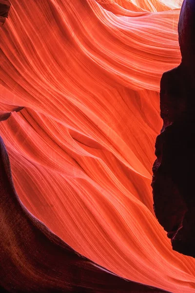 アリゾナ州ナバホ保護区の美しい下のアンテロープキャニオン アメリカ 北アメリカ — ストック写真