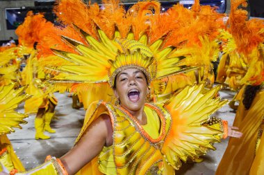 Sambodromo, Rio de Janeiro Brezilya, Güney Amerika 'da karnaval geçidi