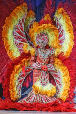 Leblon Plataforma Uno Kulübü, Rio de Janeiro, Brezilya, Güney Amerika 'daki Samba Show dansçıları