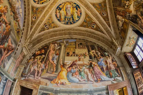 Artwork World Famous Vatican Museum Vatican City Italy Europe — Stock Photo, Image