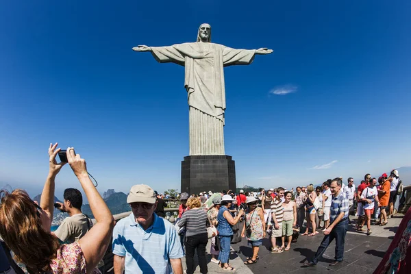 Christ Redeemer Corcovado Mountain Rio Janeiro Brazil South America — Stock Photo, Image