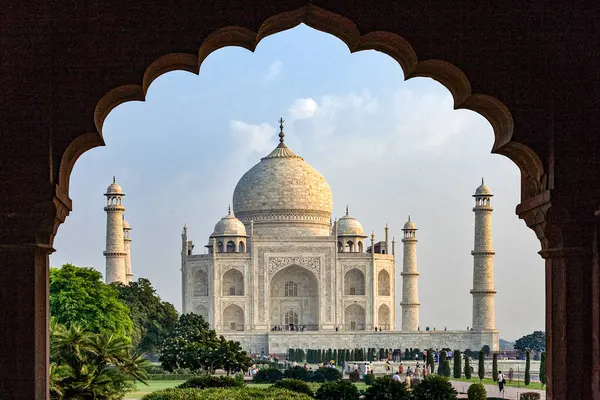 World Famous Taj Mahal Taj Mahal Mausoleum Located Agra India — Stock Photo, Image