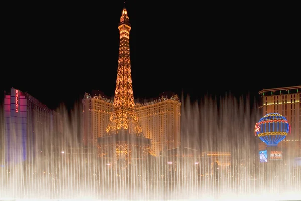 Las Vegas Casino Springbrunnen Vor Dem Bellagio Casino Las Vegas — Stockfoto