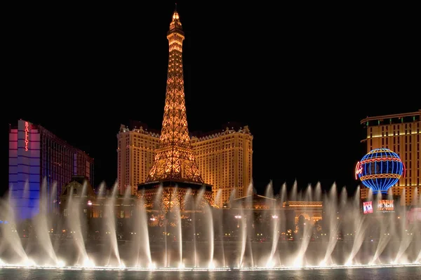 Las Vegas Casino Springbrunnen Vor Dem Bellagio Casino Las Vegas — Stockfoto