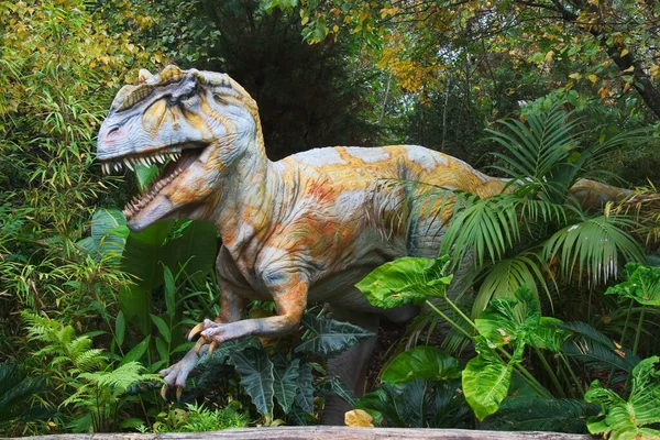 Allosaurus Från Slutet Juraperioden Saurischians Ödla Höfter Fossil Webbplats Usa — Stockfoto
