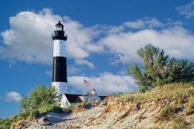 Big Sable Deniz Feneri, Ludington State Park Gölü Michigan Gölü, Birleşik Devletler, kopyalama alanı olan Kuzey Amerika